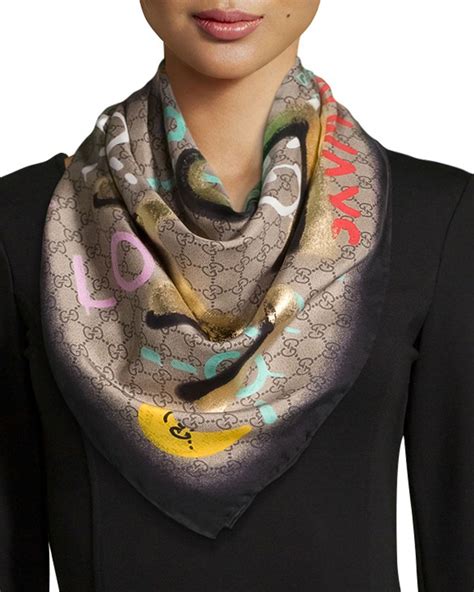 gucci teacups scarf silk|Women's Gucci Designer Scarves .